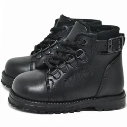 Rakerplus Griffon Hakiki Deri Siyah Fermuarlı Erkek Bebek Bot