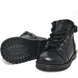 Rakerplus Griffon Hakiki Deri Siyah Fermuarlı Erkek Bebek Bot