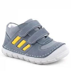 Rakerplus Grizzy Hakiki Deri Gri İlk Adım Unisex Bebek Ayakkabısı