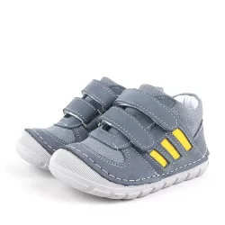 Rakerplus Grizzy Hakiki Deri Gri İlk Adım Unisex Bebek Ayakkabısı