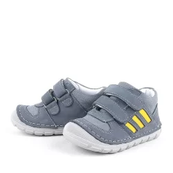 Rakerplus Grizzy Hakiki Deri Gri İlk Adım Unisex Bebek Ayakkabısı