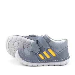 Rakerplus Grizzy Hakiki Deri Gri İlk Adım Unisex Bebek Ayakkabısı