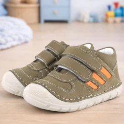 Rakerplus Grizzy Hakiki Deri Haki İlk Adım Unisex Bebek Ayakkabısı