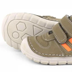 Rakerplus Grizzy Hakiki Deri Haki İlk Adım Unisex Bebek Ayakkabısı