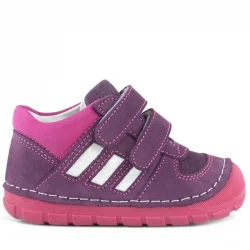 Rakerplus Grizzy Hakiki Deri Mor İlk Adım Kız Bebek Ayakkabısı