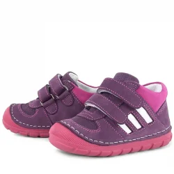 Rakerplus Grizzy Hakiki Deri Mor İlk Adım Kız Bebek Ayakkabısı