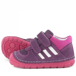 Rakerplus Grizzy Hakiki Deri Mor İlk Adım Kız Bebek Ayakkabısı