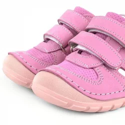 Rakerplus Grizzy Hakiki Deri Pembe İlk Adım Kız Bebek Ayakkabısı