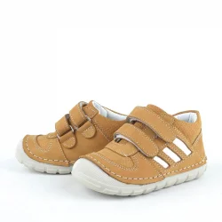 Rakerplus Grizzy Hakiki Deri Taba İlk Adım Unisex Bebek Ayakkabısı