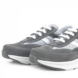 Rakerplus Hakiki Deri Anatomik Gri Bağcıklı Hafif Çocuk Spor Ayakkabı