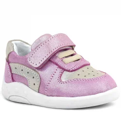 Rakerplus Hakiki Deri Anatomik Pembe Simli Bebek Spor Ayakkabı