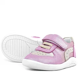 Rakerplus Hakiki Deri Anatomik Pembe Simli Bebek Spor Ayakkabı