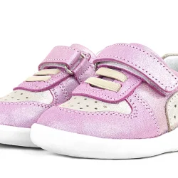 Rakerplus Hakiki Deri Anatomik Pembe Simli Bebek Spor Ayakkabı