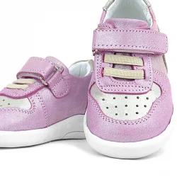 Rakerplus Hakiki Deri Anatomik Pembe Simli Bebek Spor Ayakkabı
