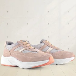 Rakerplus Hakiki Deri Anatomik Pudra Lastik Bağcıklı Hafif Kız Çocuk Günlük Ayakkabı