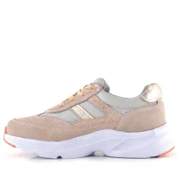 Rakerplus Hakiki Deri Anatomik Pudra Lastik Bağcıklı Hafif Kız Çocuk Günlük Ayakkabı