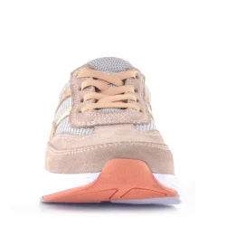 Rakerplus Hakiki Deri Anatomik Pudra Lastik Bağcıklı Hafif Kız Çocuk Günlük Ayakkabı