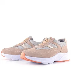 Rakerplus Hakiki Deri Anatomik Pudra Lastik Bağcıklı Hafif Kız Çocuk Günlük Ayakkabı