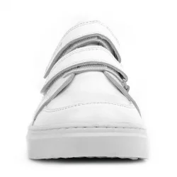 Rakerplus Hakiki Deri Beyaz Cırtlı Genç Erkek Spor Ayakkabı