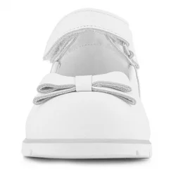 Rakerplus Hakiki Deri Beyaz Kız Bebek Babet Ayakkabı