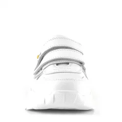 Rakerplus Hakiki Deri Beyaz Papatya Detaylı Kız Çocuk Günlük Ayakkabı