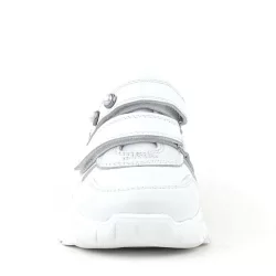 Rakerplus Hakiki Deri Beyaz Taşlı Kız Çocuk Sneakers Ayakkabı