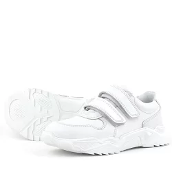 Rakerplus Hakiki Deri Beyaz Yüksek Tabanlı Kız Çocuk Sneakers Ayakkabı