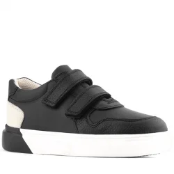 Rakerplus Hakiki Deri Cırt Cırtlı Siyah Erkek Çocuk Spor Ayakkabı