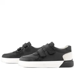 Rakerplus Hakiki Deri Cırt Cırtlı Siyah Erkek Çocuk Spor Ayakkabı