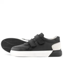 Rakerplus Hakiki Deri Cırt Cırtlı Siyah Erkek Çocuk Spor Ayakkabı