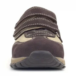 Rakerplus Hakiki Deri Cırtlı Kahve Kum Çocuk Spor Okul Ayakkabı