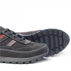 Rakerplus Hakiki Deri Gri Bağcıklı Erkek Çocuk Spor Ayakkabı