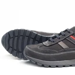 Rakerplus Hakiki Deri Gri Bağcıklı Erkek Çocuk Spor Okul Ayakkabı