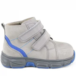 Rakerplus Hakiki Deri Gri Cırtlı Spor Erkek Bebek Bot