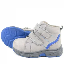 Rakerplus Hakiki Deri Gri Cırtlı Spor Erkek Bebek Bot