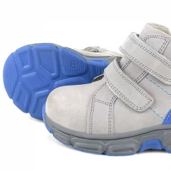 Rakerplus Hakiki Deri Gri Cırtlı Spor Erkek Bebek Bot