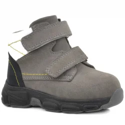 Rakerplus Hakiki Deri Gri Nubuk Bebek Spor Bot Ayakkabı