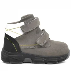 Rakerplus Hakiki Deri Gri Nubuk Bebek Spor Bot Ayakkabı