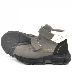 Rakerplus Hakiki Deri Gri Nubuk Bebek Spor Bot Ayakkabı