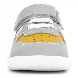 Rakerplus Hakiki Deri Gri Sarı Anatomik Bebek Spor Ayakkabı