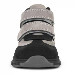 Rakerplus Hakiki Deri Gri Siyah Bebek Spor Bot Ayakkabı