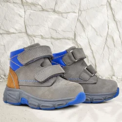 Rakerplus Hakiki Deri Gri Taba Nubuk Bebek Spor Bot Ayakkabı