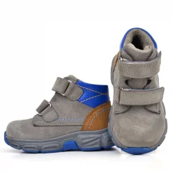 Rakerplus Hakiki Deri Gri Taba Nubuk Bebek Spor Bot Ayakkabı