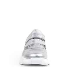 Rakerplus Hakiki Deri Gümüş Beyaz Tabanlı Kız Çocuk Sneakers Ayakkabı
