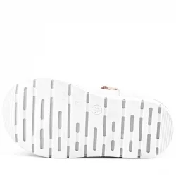 Rakerplus Hakiki Deri Gümüş Pudra Kız Bebek Babet Ayakkabı