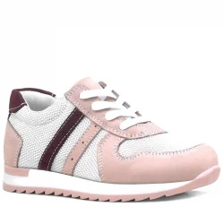 Rakerplus Hakiki Deri Günlük Pembe Kız Çocuk Spor Ayakkabı