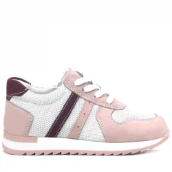 Rakerplus Hakiki Deri Günlük Pembe Kız Çocuk Spor Ayakkabı