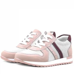 Rakerplus Hakiki Deri Günlük Pembe Kız Çocuk Spor Ayakkabı