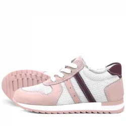 Rakerplus Hakiki Deri Günlük Pembe Kız Çocuk Spor Ayakkabı