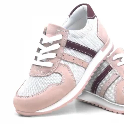 Rakerplus Hakiki Deri Günlük Pembe Kız Çocuk Spor Ayakkabı